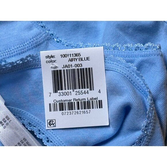 Charter Club Women's Everyday Cotton Bikini Underwear, Airy Blue, Size L, NWT - Picture 3 of 4